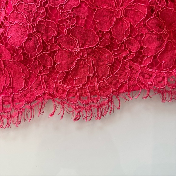 Eloquii Plus Size Pink Lined Lace Dress - Picture 9 of 10